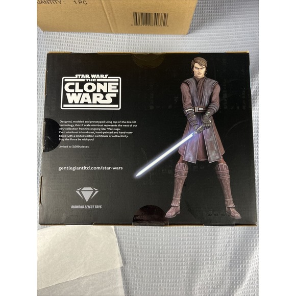 🔥 Star Wars Gentle Giant Anakin Skywalker & Obi-Wan Clone Wars Bust 1:7 Scale - Picture 7 of 16